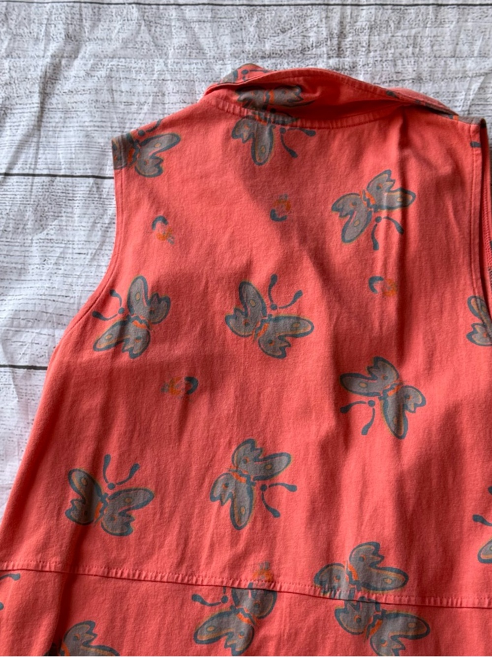 Vintage 90's Zip Code Maxi Tank Top Dress Butterfly Print Size Medium - Picture 9 of 13